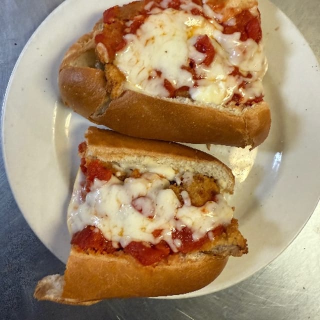 Shrimp Parmigiana Sub.
