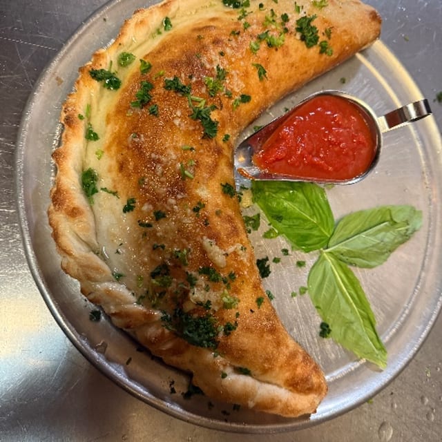 Cheese & Ham Calzone.
