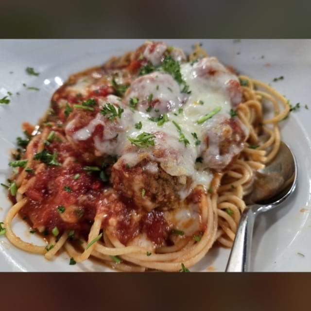 Meatball Parmigiana - Dinner.