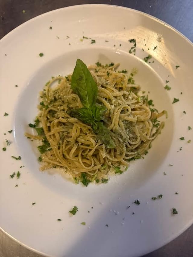 Any Pasta with Pesto.