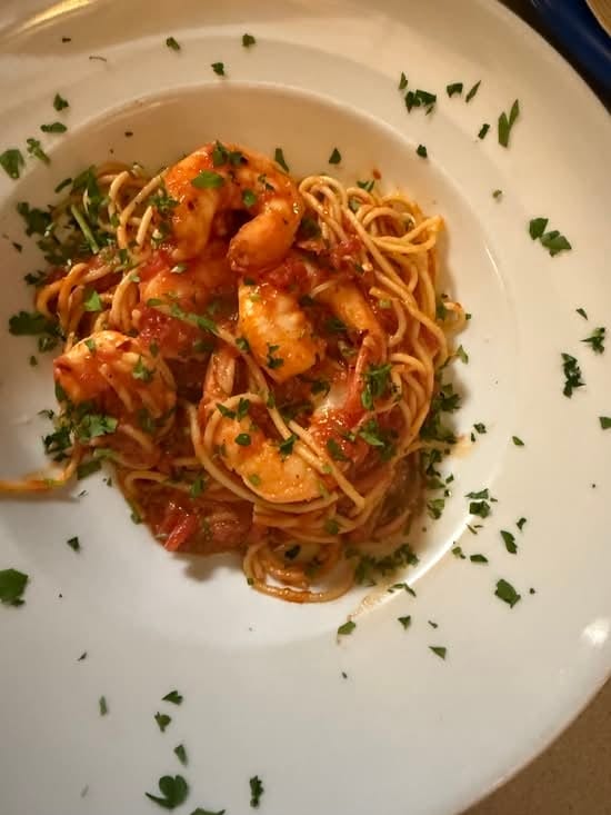 Shrimp Fra Diavolo.