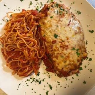 Grilled Chicken Parmigiana