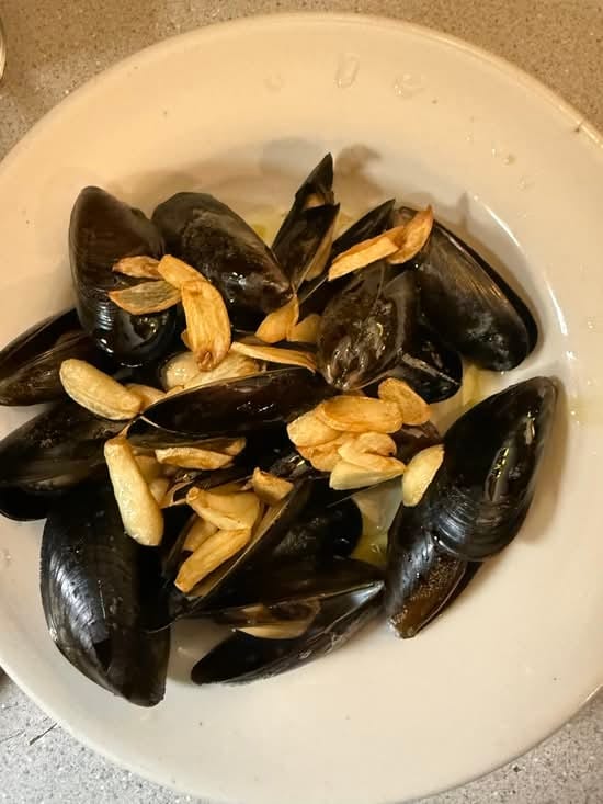 Mussels.