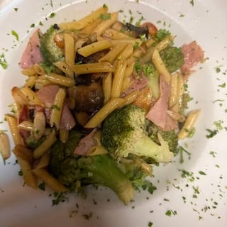Ziti, Broccoli, Mushrooms, Ham - Dinner