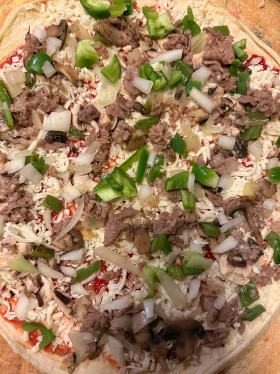 Cheese Steak Pizza 16".